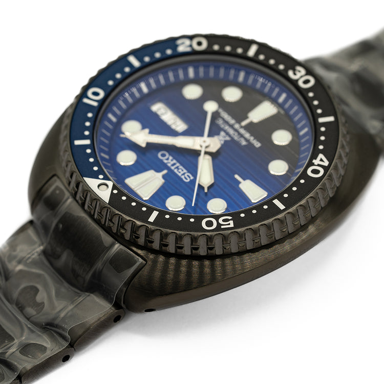 Unworn 2020 Seiko Black Turtle "Save The Ocean" SRPD11K1