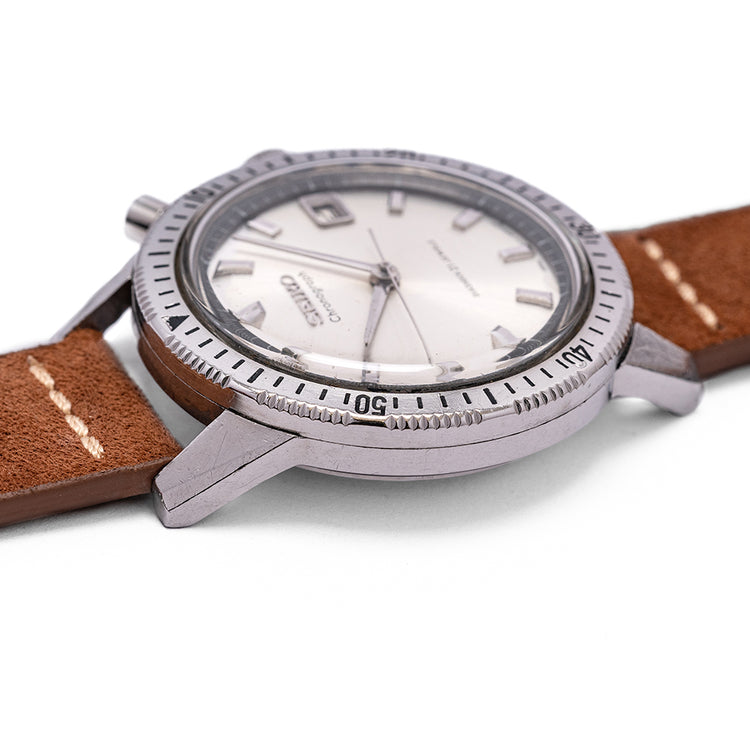 1965 Seiko Monopusher Chronograph Silver 5717-8990