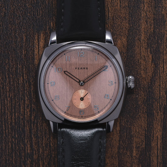 2020 Fears Brunswick Salmon Dial Exhibition Back