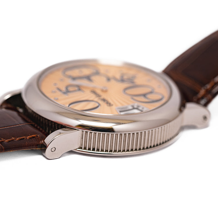 2004 Gerald Genta Jump Hour Retrograde REC.L.10 Box & Papers