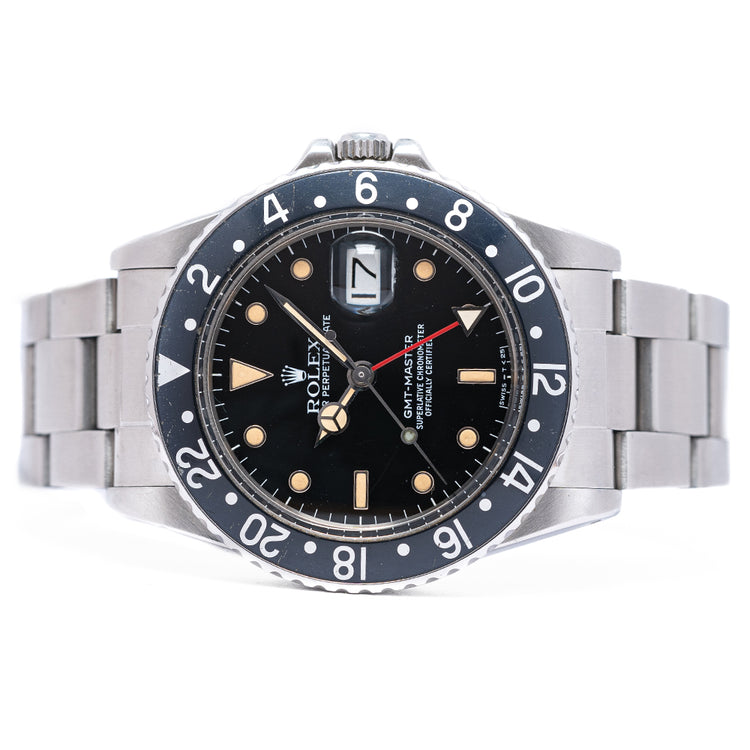 1984 Rolex GMT-Master Black Bezel Tritium 16750