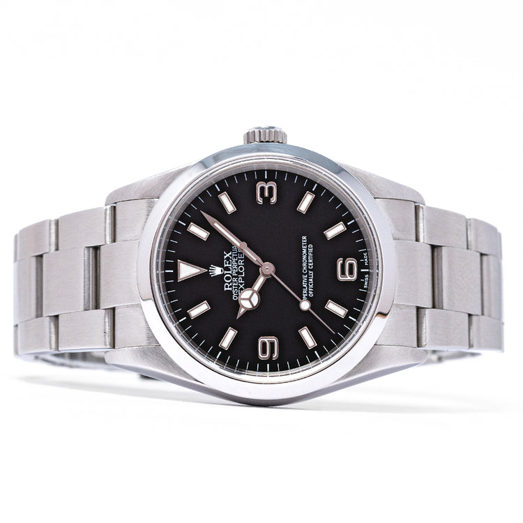 2001 Rolex Explorer 1 36mm 114270 on Bracelet K Serial