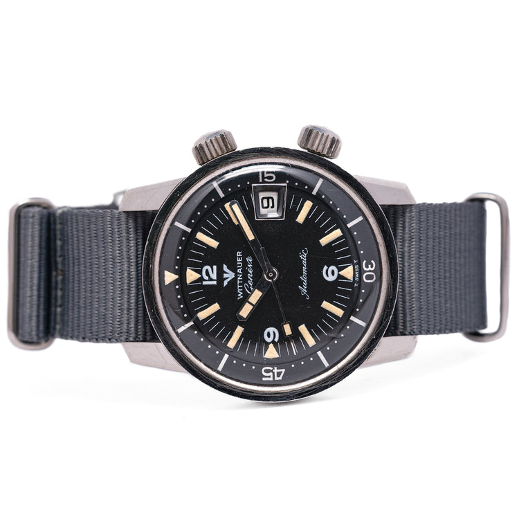 1960s Wittnauer Geneve Automatic Compressor Diver