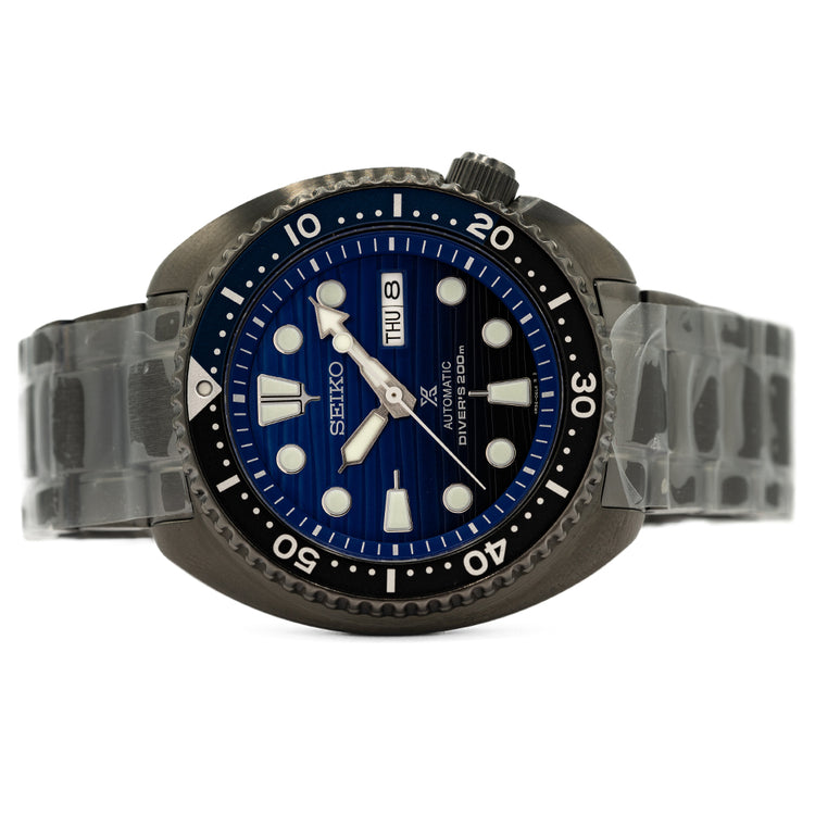 Unworn 2020 Seiko Black Turtle "Save The Ocean" SRPD11K1