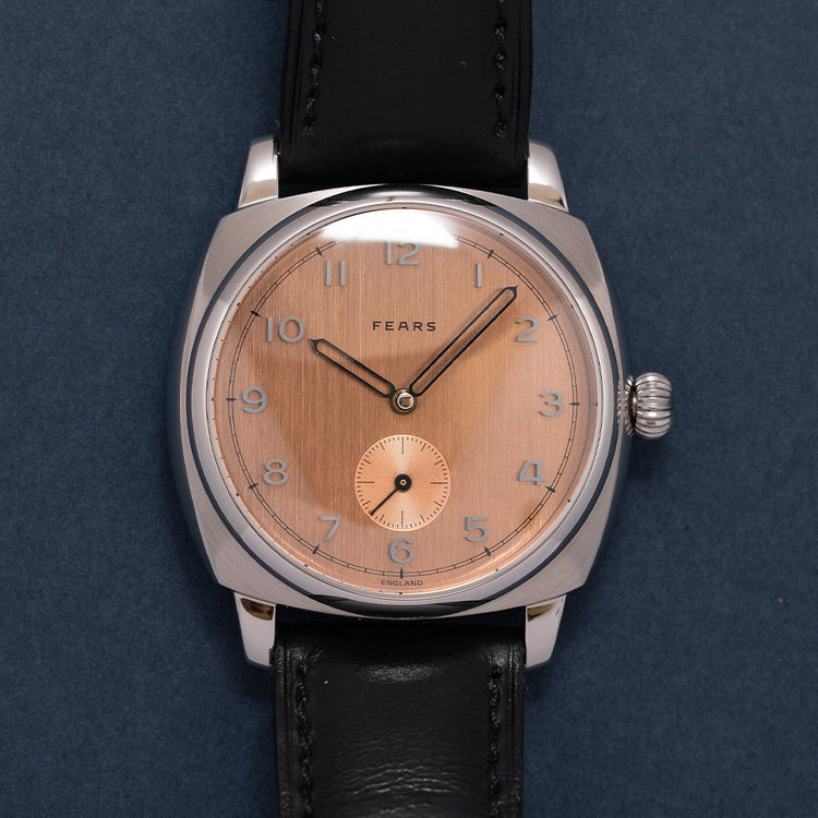 2020 Fears Brunswick Salmon Dial Exhibition Back