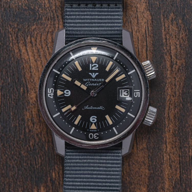 1960s Wittnauer Geneve Automatic Compressor Diver