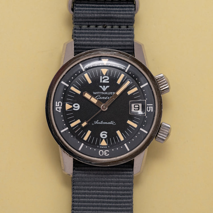 1960s Wittnauer Geneve Automatic Compressor Diver