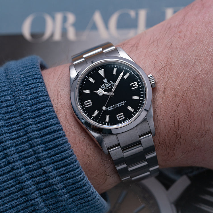 2001 Rolex Explorer 1 36mm 114270 on Bracelet K Serial
