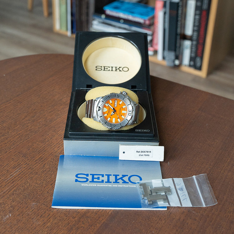 2007 Seiko Orange Monster 1st Gen SKX781 Box & Papers