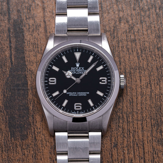 2001 Rolex Explorer 1 36mm 114270 on Bracelet K Serial