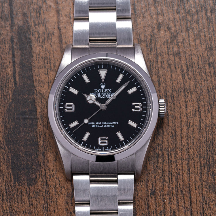 2001 Rolex Explorer 1 36mm 114270 on Bracelet K Serial