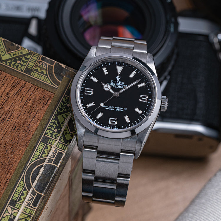 2001 Rolex Explorer 1 36mm 114270 on Bracelet K Serial