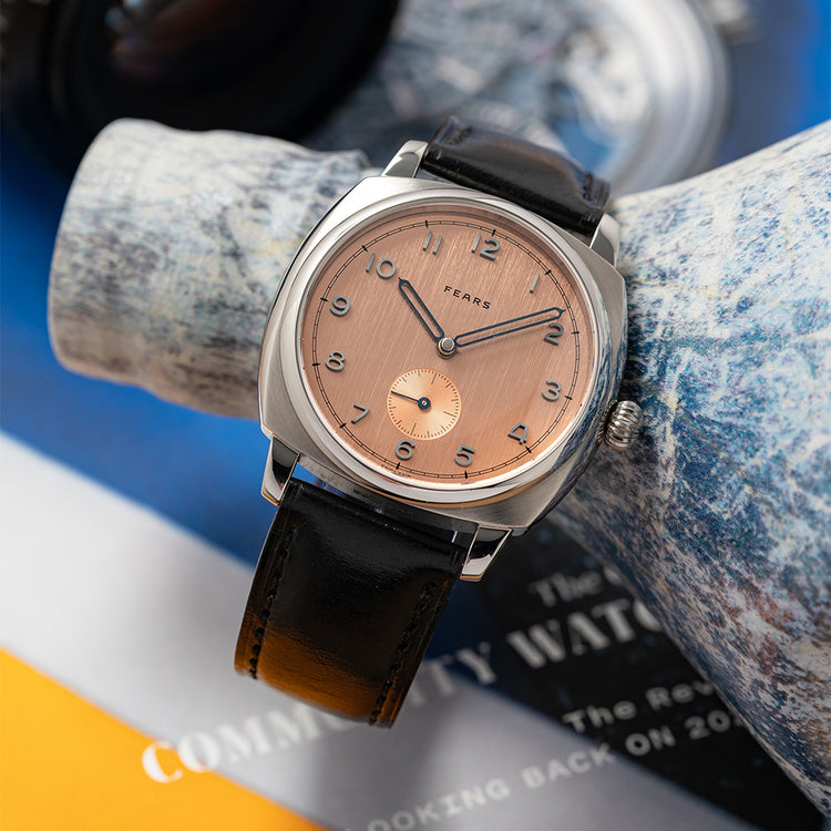 2020 Fears Brunswick Salmon Dial Exhibition Back