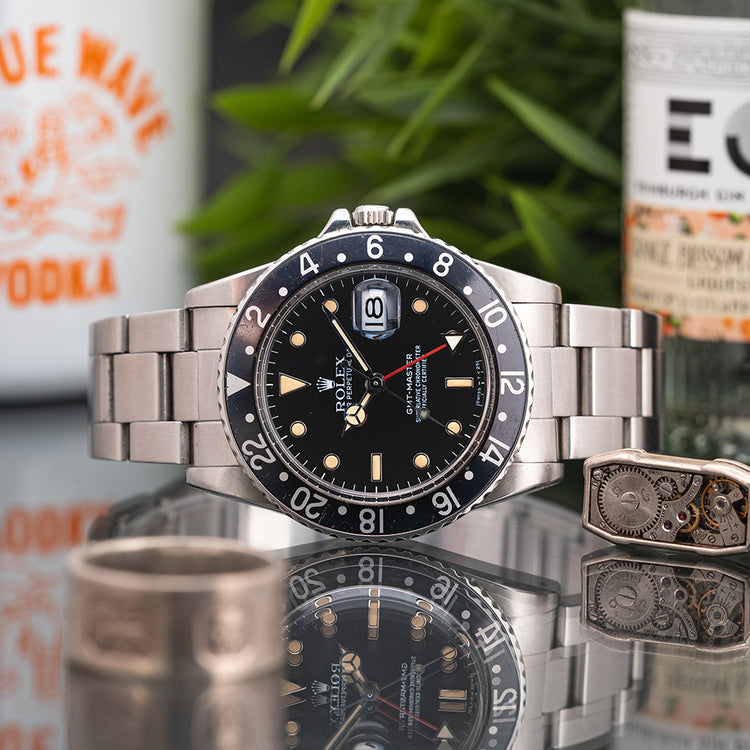 1984 Rolex GMT-Master Black Bezel Tritium 16750