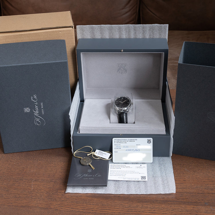 Unworn 2023 H.Moser & Cie Endeavour Centre Seconds Vantablack 1200-1235