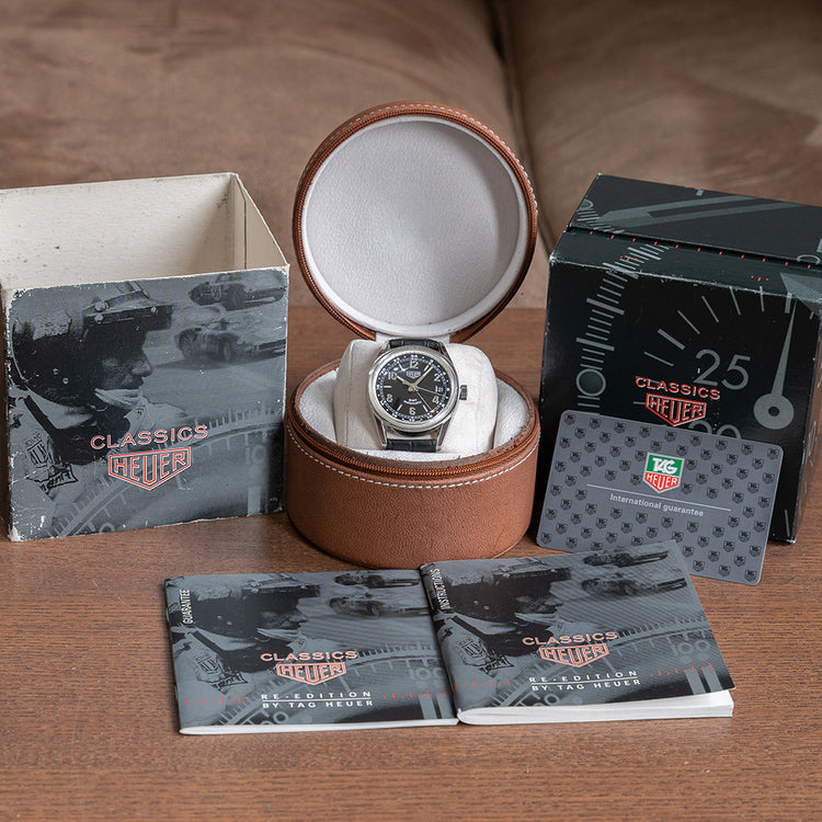 2002 Heuer Carrera GMT 1964 Re-Edition WS2113 Box & Papers