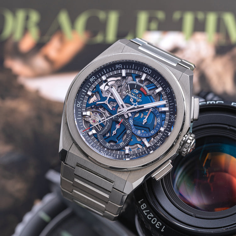 2020 Zenith Defy El Primero 21 Titanium Blue on Bracelet