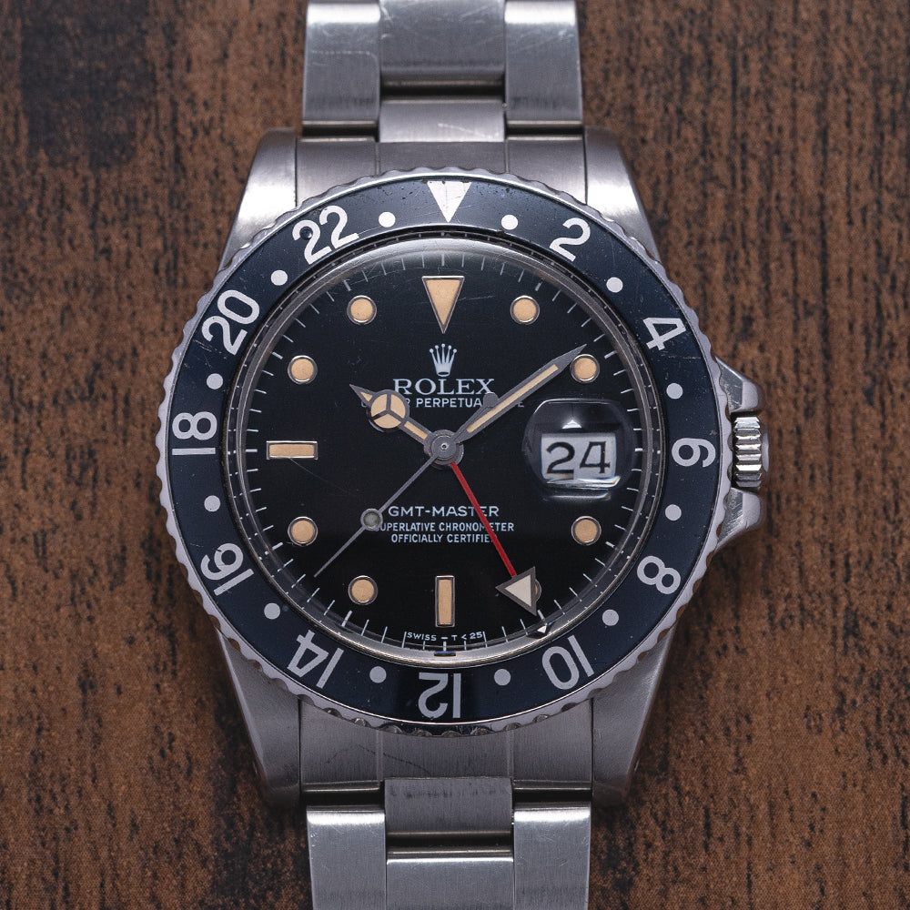 1984 Rolex GMT-Master Black Bezel Tritium 16750 - Main Image