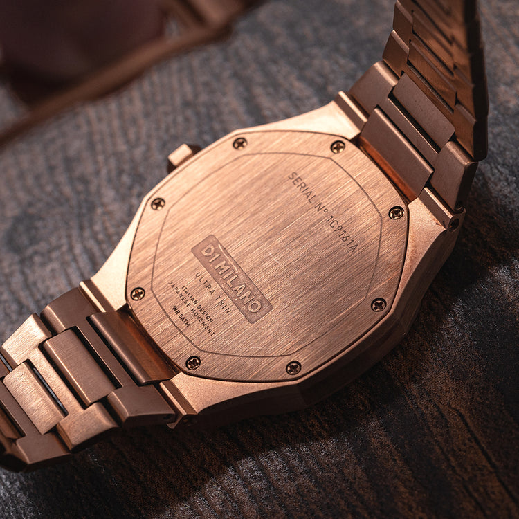 2021 D1-Milano Ultra Thin Rose Gold Quartz UTBL09 34mm