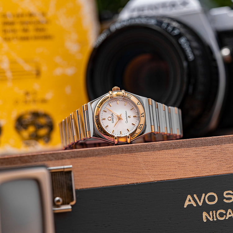 1990s Ladies Omega Constellation Quartz Steel & Gold 795.1203