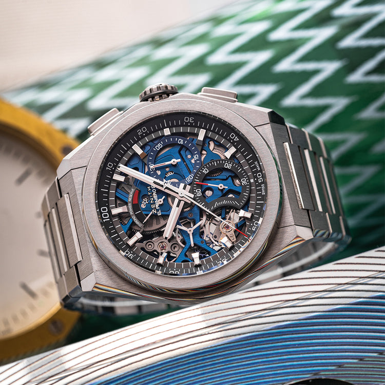 2020 Zenith Defy El Primero 21 Titanium Blue on Bracelet