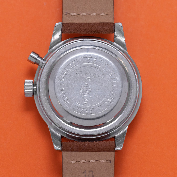 1965 Seiko Monopusher Chronograph Silver 5717-8990