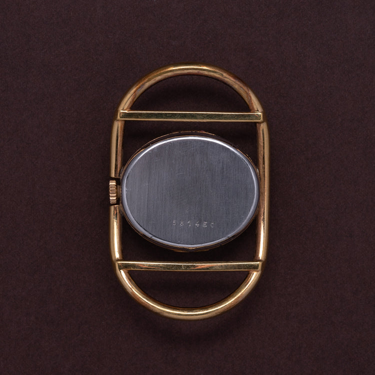 Rare 1970s LIP Manually Wound Funky Gold Plated Case