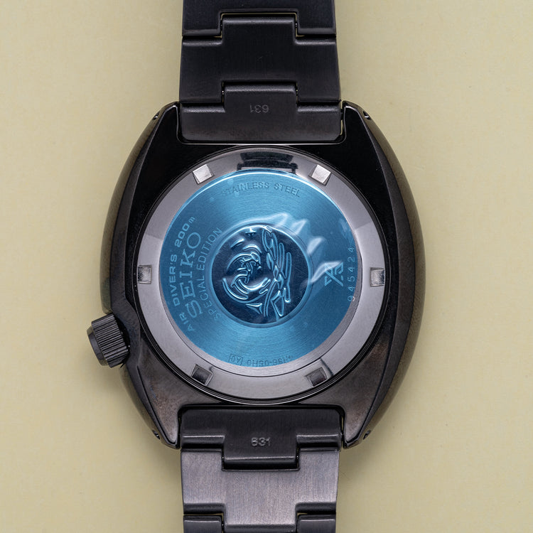 Unworn 2020 Seiko Black Turtle "Save The Ocean" SRPD11K1