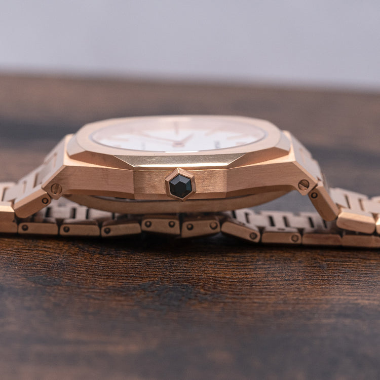 2021 D1-Milano Ultra Thin Rose Gold Quartz UTBL09 34mm