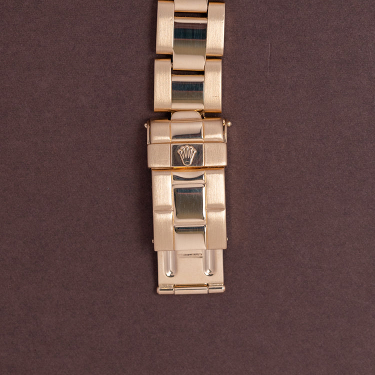 1996 Rolex Ladies Yacht-Master 18ct Gold Mother of Pearl Diamond Dial 69628