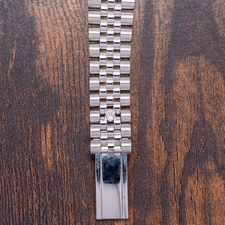 2010s Rolex Datejust 36mm Black Roman Dial Fluted 116234