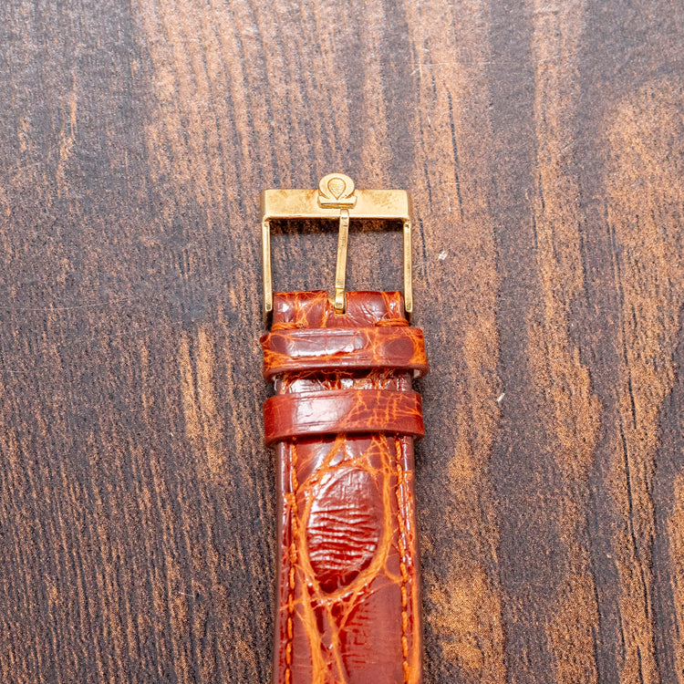 1954 Omega Trésor 18ct Pink Gold Honeycomb Dial 2685 36mm