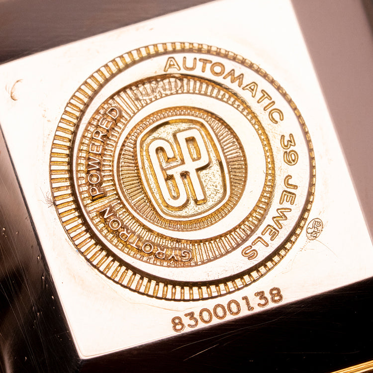 1960s Girard-Perregaux 18ct Pink Gold Square Art Deco Auto