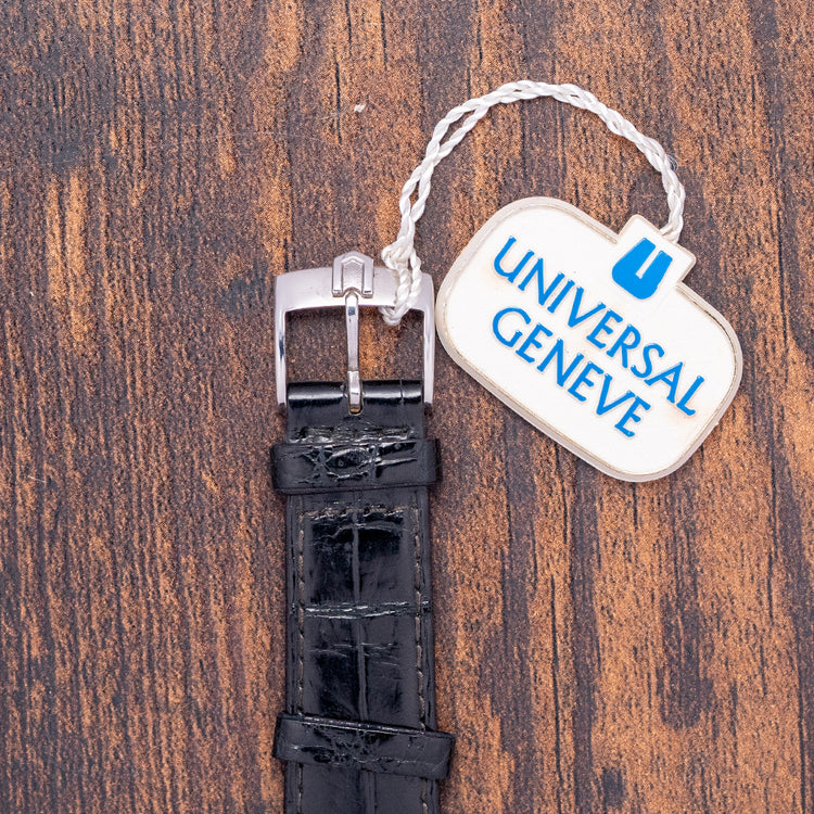 1970s Like-NOS Universal Geneve White Shadow Auto 35mm 866101