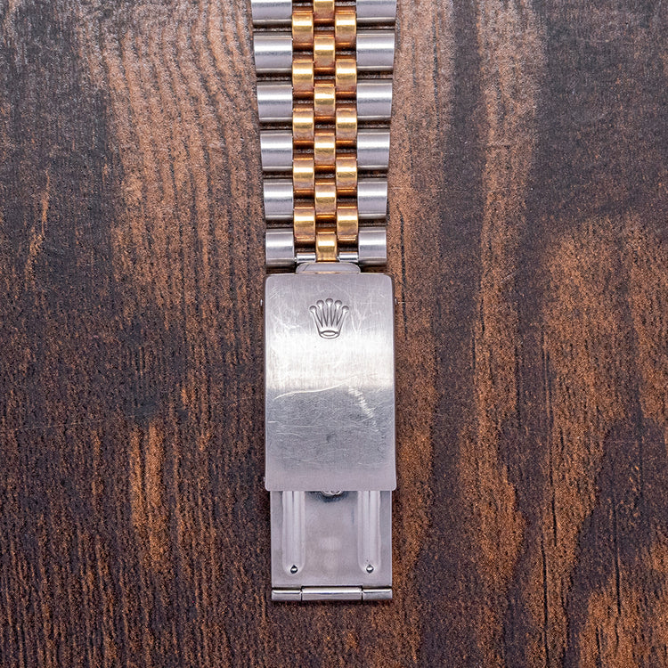 1991 Rolex Datejust 36mm White Roman 'Buckley' Diamond Dial 16233