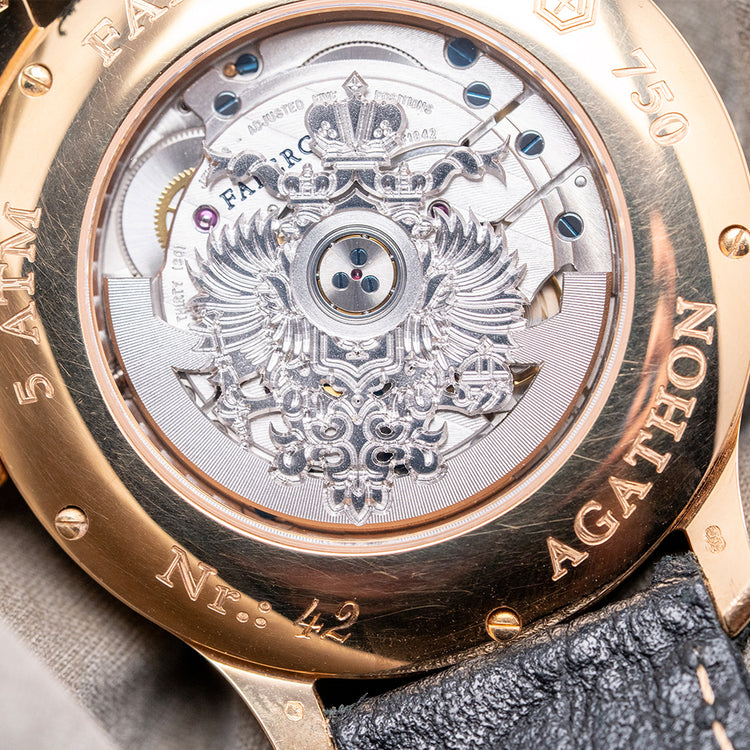 2011 Fabergé Agathon Small Seconds 18ct Rose Gold 40mm