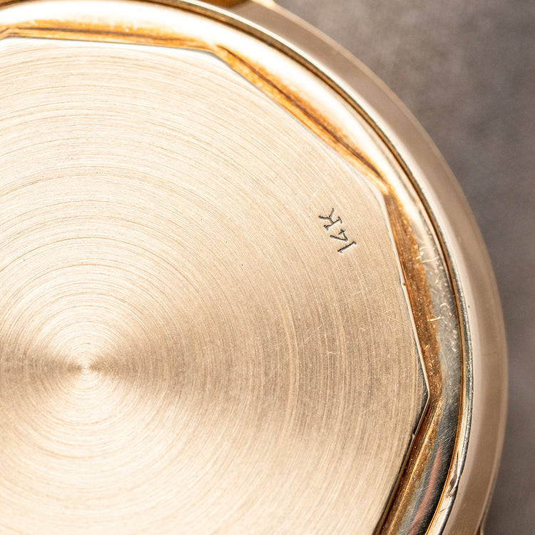 1950s Movado 14K Gold 'FB' Case 'Calatrava' Manual 261 31.5mm