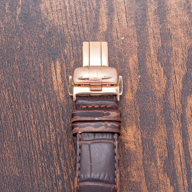 2020s Tissot Chemin Des Tourelles Chronometer Gold Plated 42mm