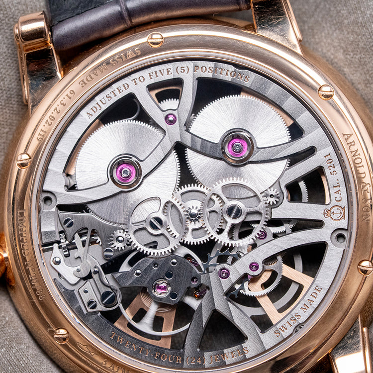 2024 Arnold & Son Nebula 41.5 18ct Red Gold Limited Edition