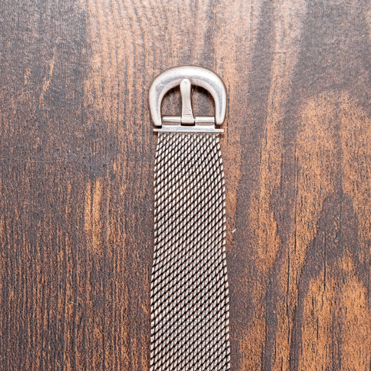 1974 Roy King .925 Sterling Silver Square Case on Bracelet 28mm