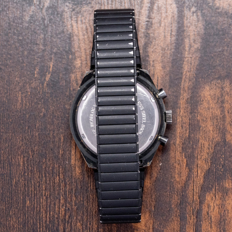 1970s LeJour Black PVD Chronograph Valjoux 7734 40mm