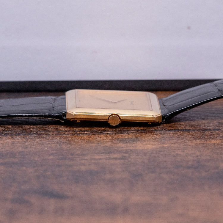1970s Piaget Protocole 'Tank' 18ct Yellow Gold 25x27.5mm 91542