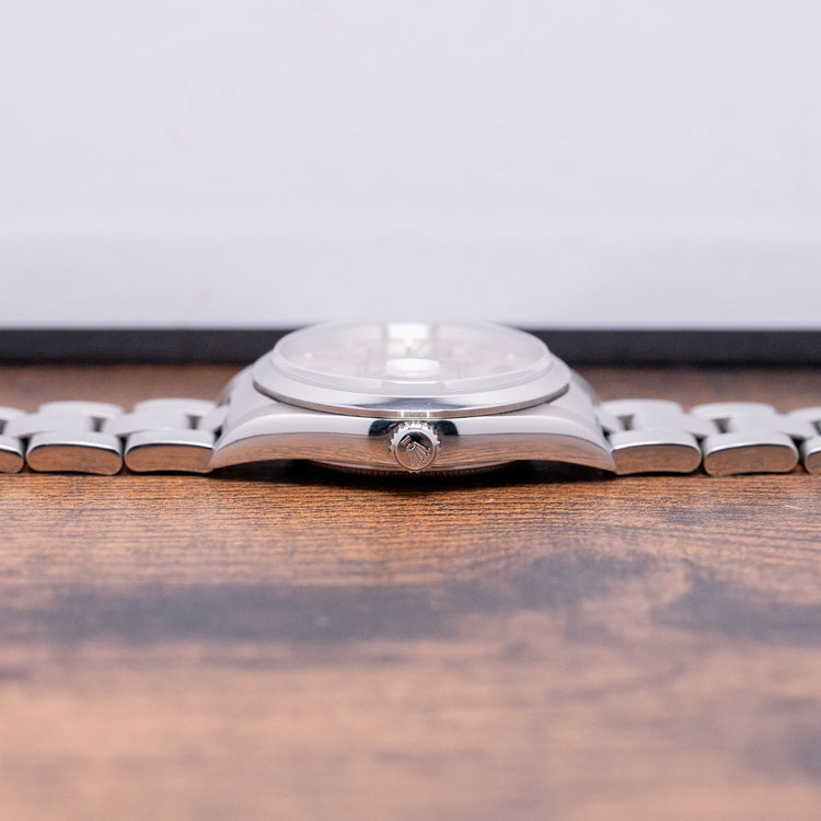 2002 Rolex Oyster Perpetual Date Silver Dial 34mm 15200