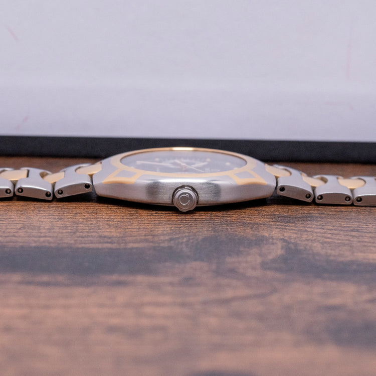 1986 Omega Seamaster Polaris Two-Tone Owl Dial on Bracelet 396.1022