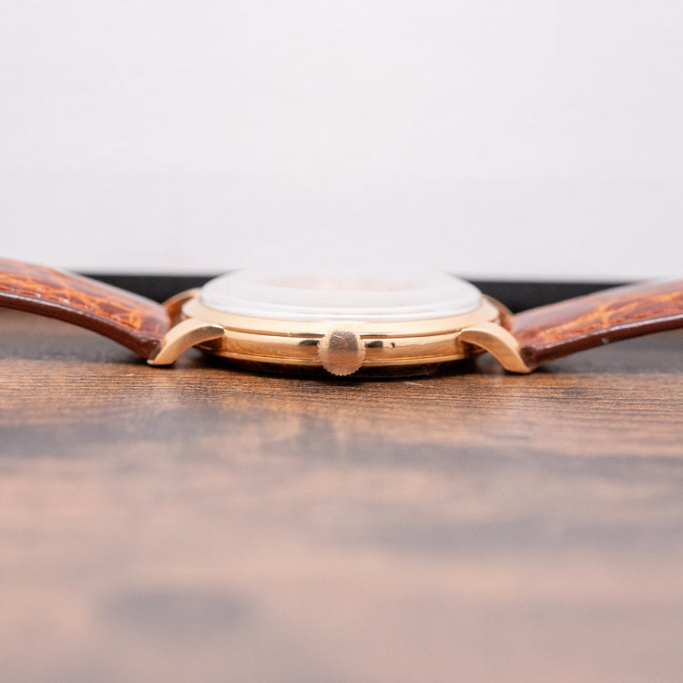 1954 Omega Trésor 18ct Pink Gold Honeycomb Dial 2685 36mm