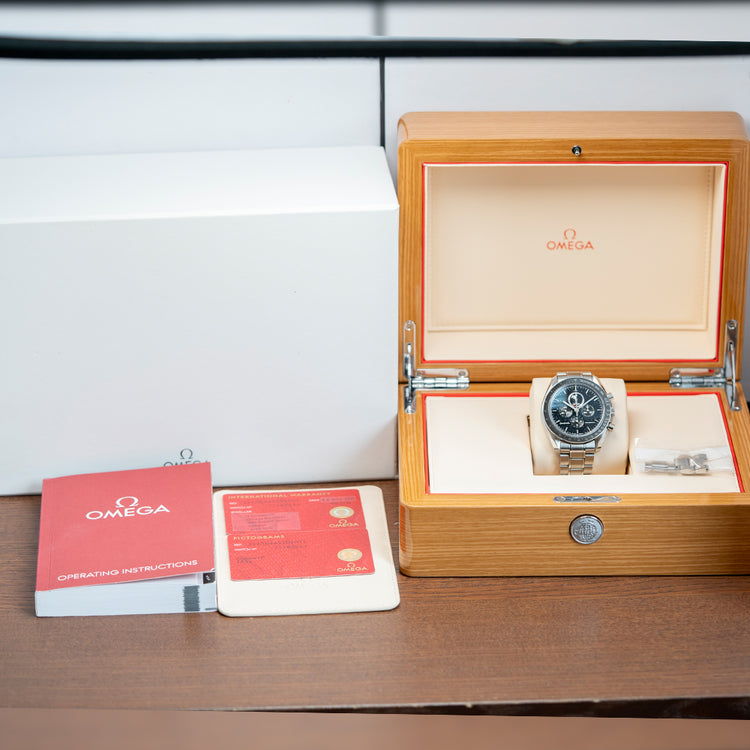 2019 Omega Speedmaster Moonphase Aventurine Dial 44mm