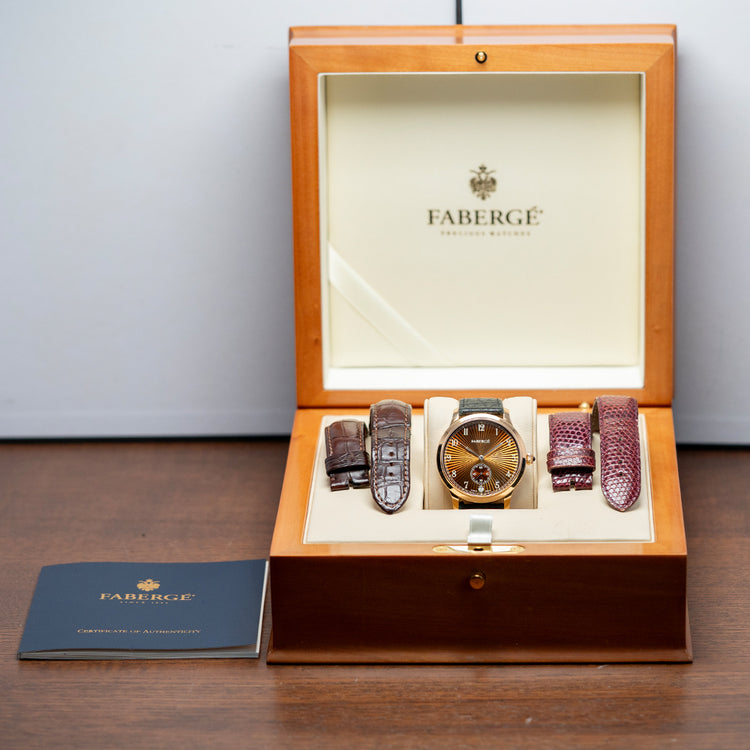 2011 Fabergé Agathon Small Seconds 18ct Rose Gold 40mm