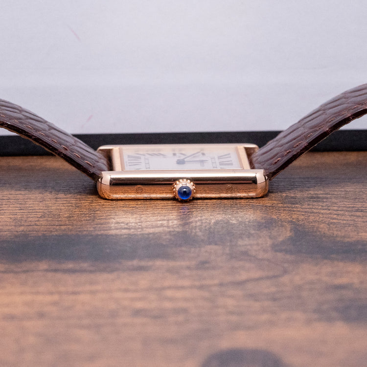 2020 Cartier Tank Solo Large 18ct Rose Gold Quartz 3167 27x34mm