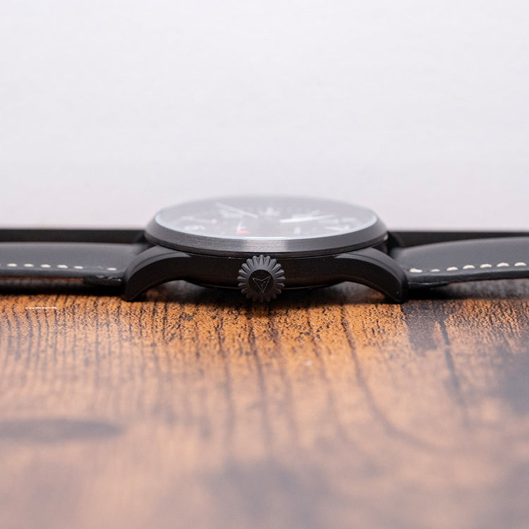 2026 Junkers Flieger GMT Black Quartz 42mm on Strap