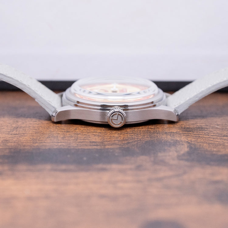 2025 Pierre Paulin Jumping Hour Automatic 'Beige Red' 38mm